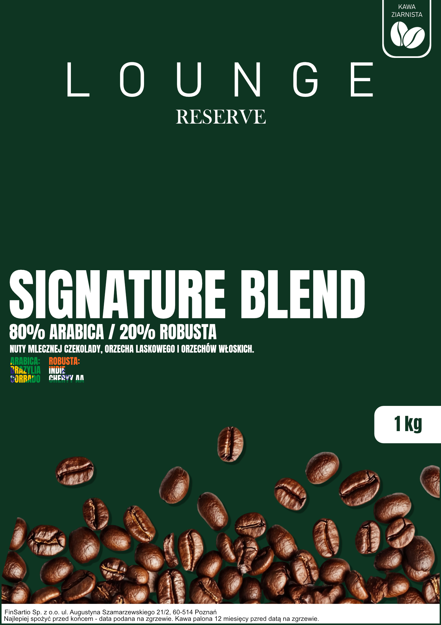 Etykieta Lounge Reserve Signature Blend